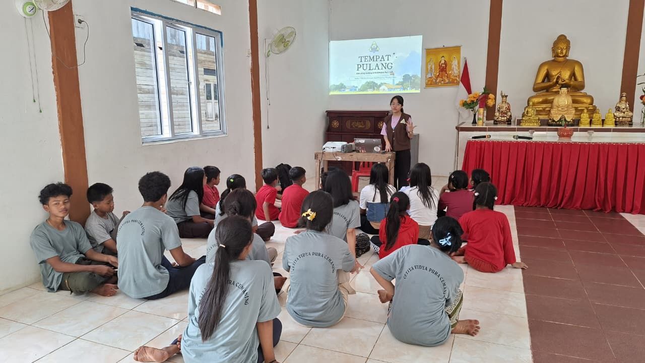 Belabar dan Main Games dengan anak-anak dan PMC Vidya Pura, Desa Cimaning, Kab. Kep. Meranti