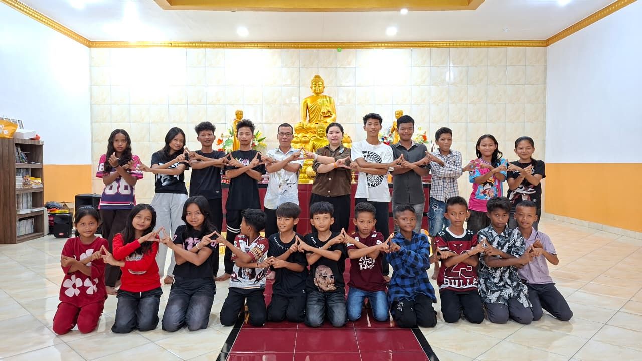 Belabar Sekber PMVBI Riau dengan PMV Bodhi Ratana, Desa Sesap